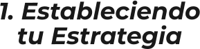 1. Estableciendotu Estrategia