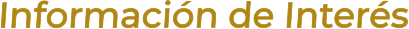 Información de Interés