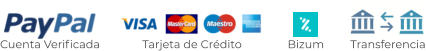 Cuenta Verificada Tarjeta de Crédito Transferencia Bizum